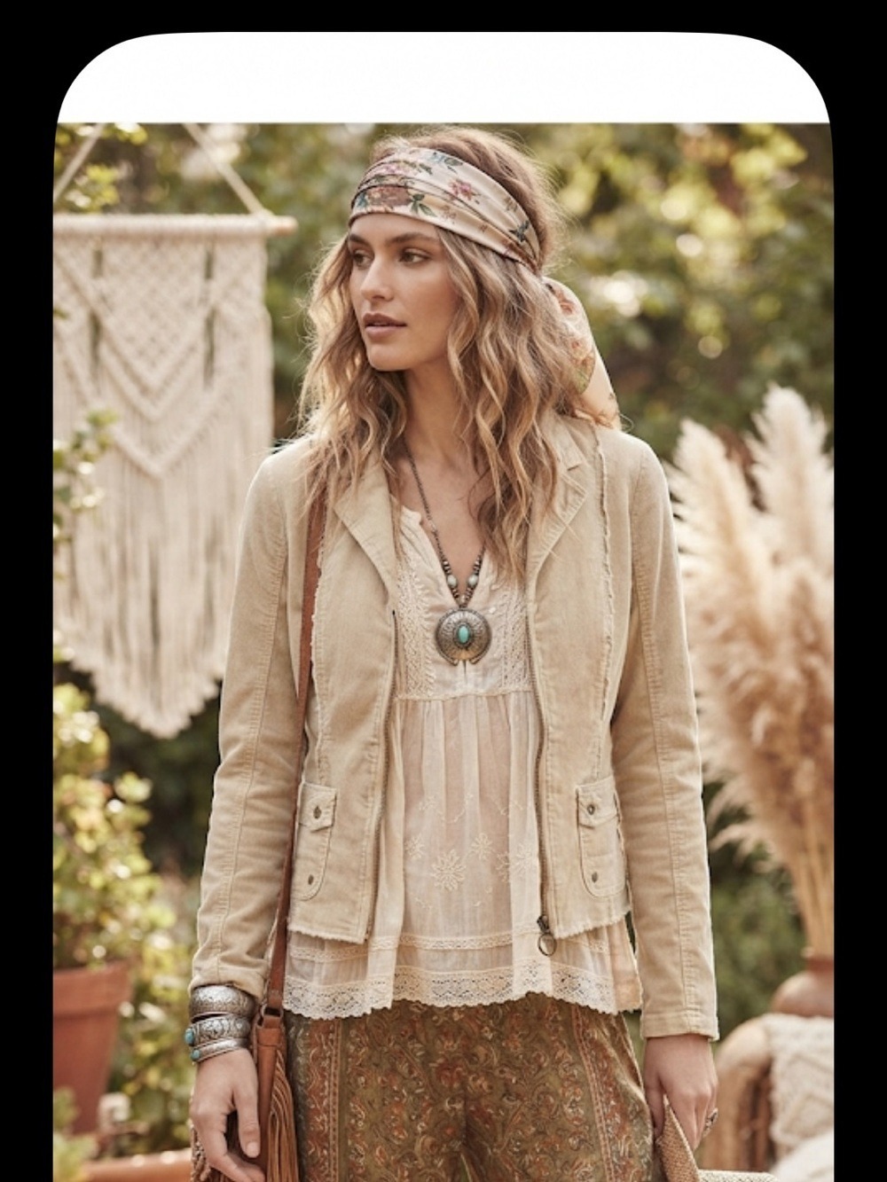 XCVI Wearables Cream Zip Front Jacket Medium Corduroy Frayed Seam